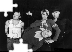 Red Hot Chili Peppers,zespół, tatuarze, kapelusz