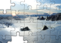 Zima, Góry, Wschód, Słońca