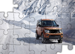 Land Rover, Discovery, Śnieg, Wzgórza