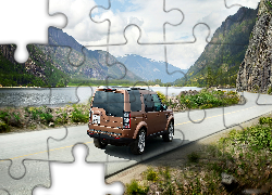 Land Rover, Discovery, Droga, Góry, Jezioro