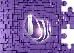 Fioletowa, 3D, Milka