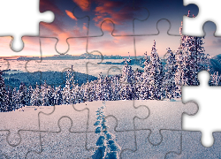 Chmury, Góry, Ślady stóp