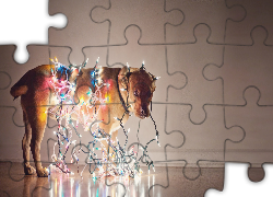 Pies, Światełka, Choinkowe