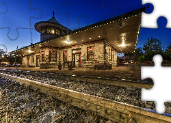 Stacja kolejowa, Tory, Peron