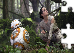 Robot, Dziewczyna, Daisy Ridley, Aktorka, Film, Gwiezdne Wojny