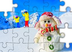 Zima, Bałwanek, Ludzie