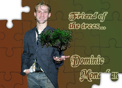 Dominic Monaghan,drzewo, krawat