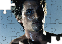 Christian Bale,mokra twarz