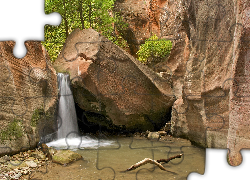 Zion National Park Utah, USA, Wodospad