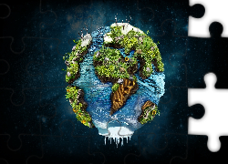 Kula ziemska, Roślinność