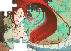 Kobieta, Drzewo, Kolory, 2D