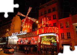 Kabaret, Paryż, Francja, Moulin Rouge
