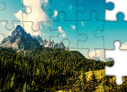 Góry, Drzewa, Niebo