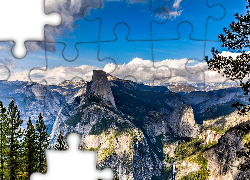 Góry, Chmury, Drzewa