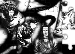 Saiyuki, czerń, biel