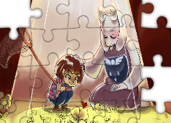 Undertale, Toriel, Frisk, Motyl