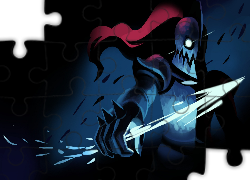 Undertale, Undyne, Zbroja, Włócznia