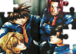 Saiyuki, krawaty, oczy