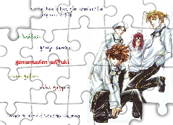 Saiyuki, gogle, ludzie, napisy