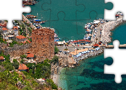 Alanya, Czerwona, Wieża, Port