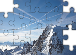 Góry, Śnieg, Niebo