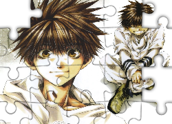 Saiyuki, człowiek, oczy