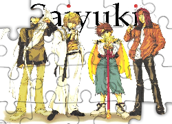 Saiyuki, napis, ludzie, kij