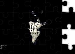 Saiyuki, człowiek, ręka, okulary