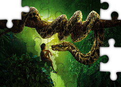 Chłopiec, Wąż, Skały, Księga Dżungli, The Jungle Book