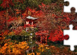 Daigo-ji , Kioto, Japonia, Świątynia, Jesień