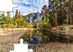 Las, Góry, Woda, Krajobraz