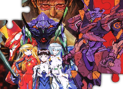 Neon Genesis Evangelion, ludzie, okulary