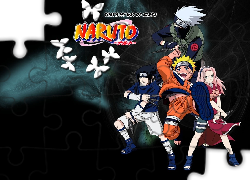 Naruto, motylki, ludzie