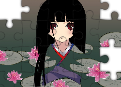 lilia, kobieta, twarz, Jigoku Shoujo