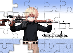 Gunslinger Girl, snajper, osoba, broń