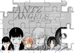 Gantz, angels, dziewczyny, twarze