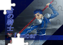 Fate Stay Night, Lancer, kij, napisy, fecet