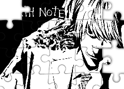 Death Note, szkic, krawat, chłopak