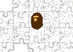 Bathing Ape, głowa, małpa