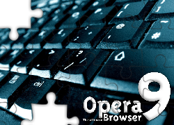 klawiatura, laptop, Opera