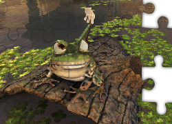 żaba, ręka, Nvidia