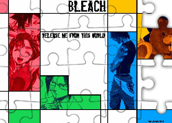 Bleach, ludzie, miś, fotki, plakat