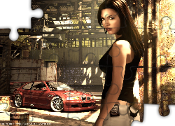 Need For Speed Most Wanted, kobieta, samochód, bmw