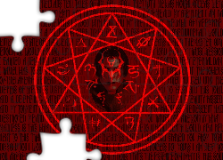 Legacy Of Kain Soul Reaver, logo, gwiazda, okrąg, twarz