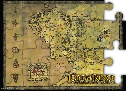 The Lord of The Rings, znaki, napis, mapa