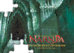The Chronicles Of Narnia, zamek, dziecko, schody, napis