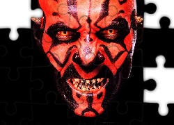 Star Wars, zęby, Darth Maul, głowa