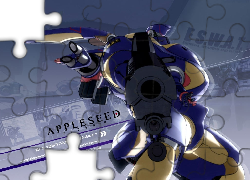 Appleseed, pistolet, robot