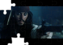 Piraci Z Karaibów, pistolet, Johnny Depp