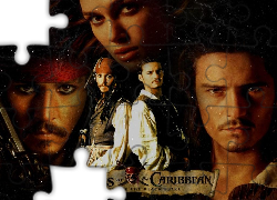 Piraci Z Karaibów, Orlando Bloom, Keira Knightley, Johnny Depp, gwiazdy